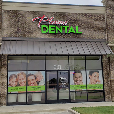 Pleasure dental front view